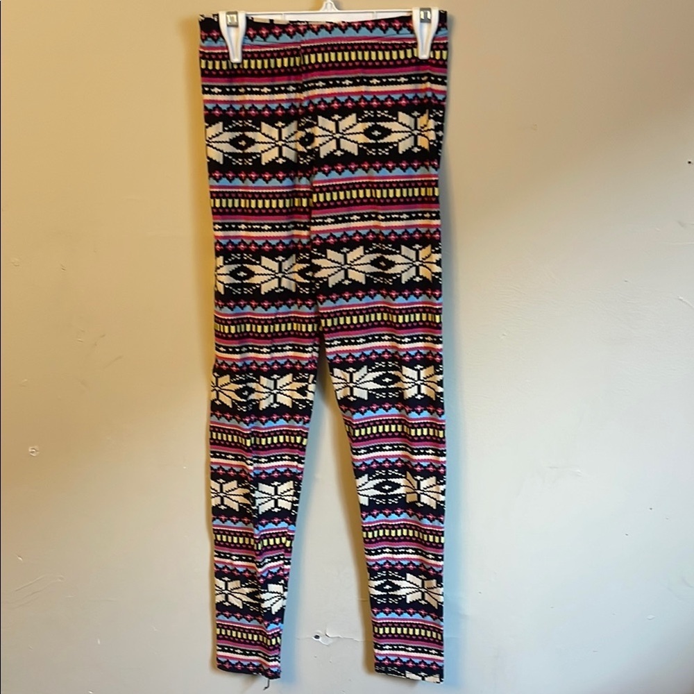 Pink and Black Cozy Knit Leggings (Bin D)​​
